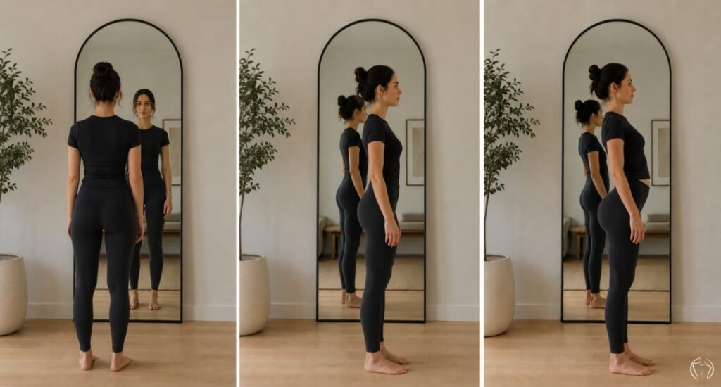 Importância da avaliação da inclinação pélvica para a saúde postural em casa