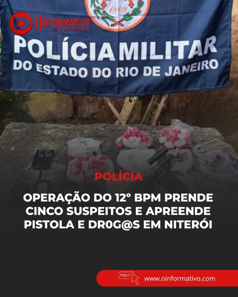 Polícia de Niterói realiza operação e prende cinco suspeitos por tráfico de drogas