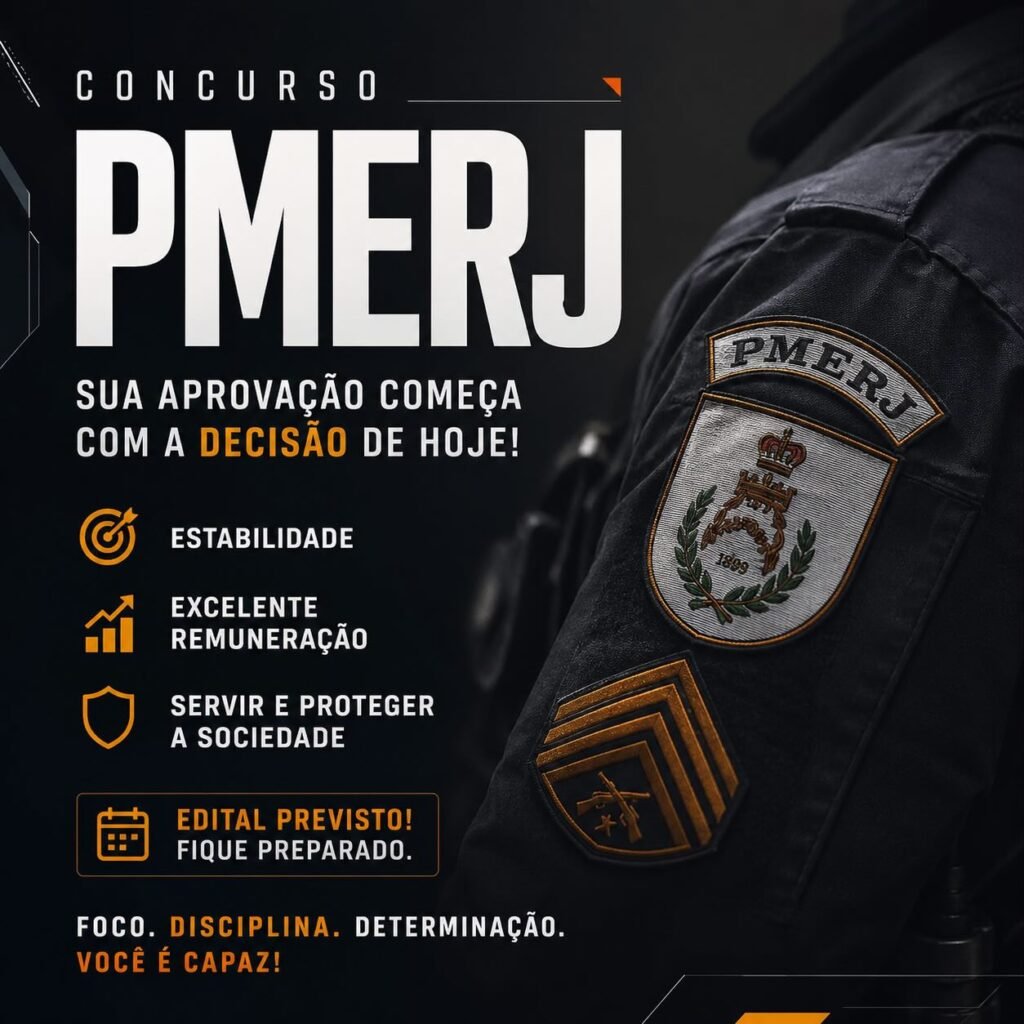 Concurso da Polícia Militar do Rio de Janeiro tem prazo decisivo nesta quinta-feira