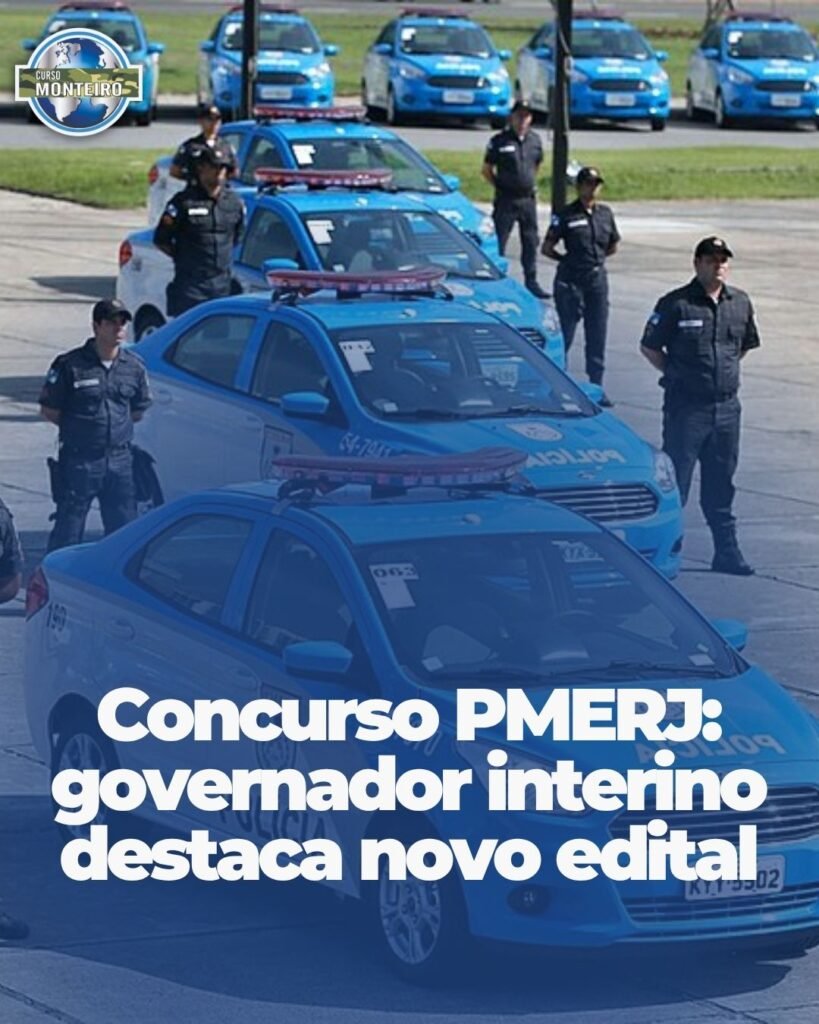 Governo do Rio prioriza edital de concurso da Polícia Militar para Soldado e Oficial