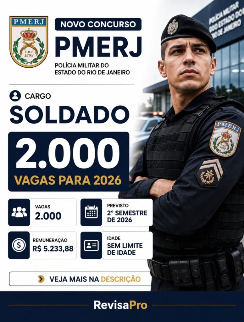 Governo do Rio reafirma compromisso com concurso da PMERJ e reposição de servidores estaduais
