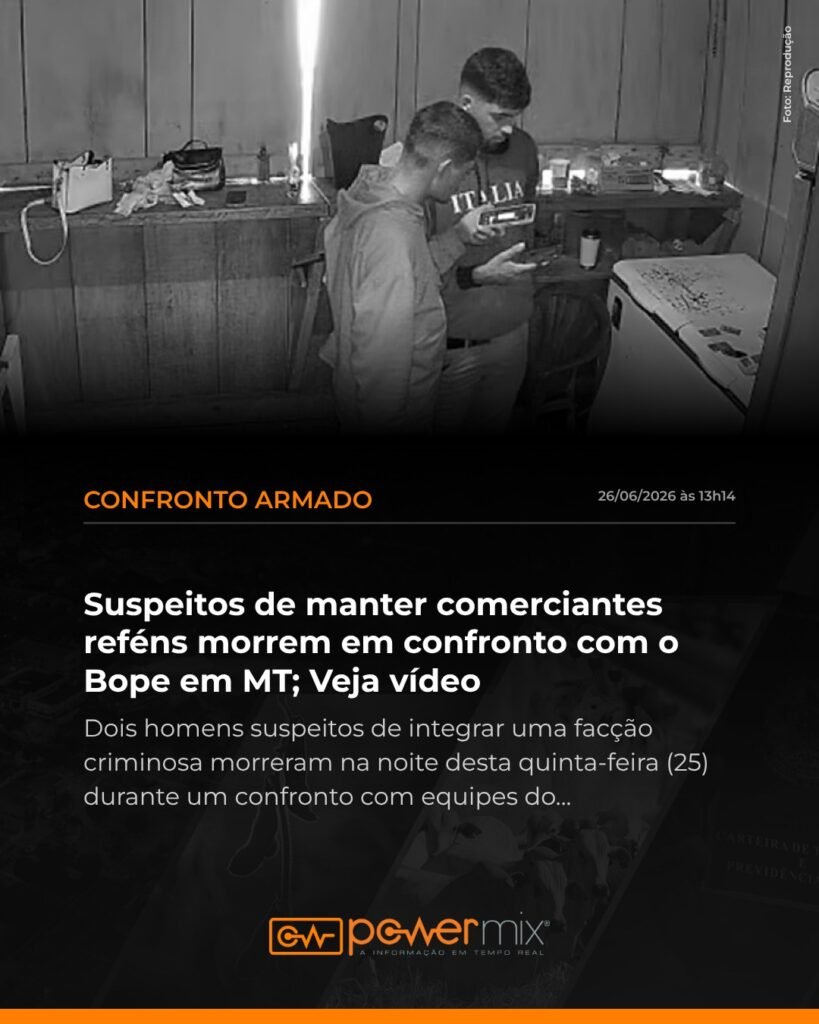 Dois suspeitos de facção criminosa morrem em confronto com o Bope em Colniza, MT