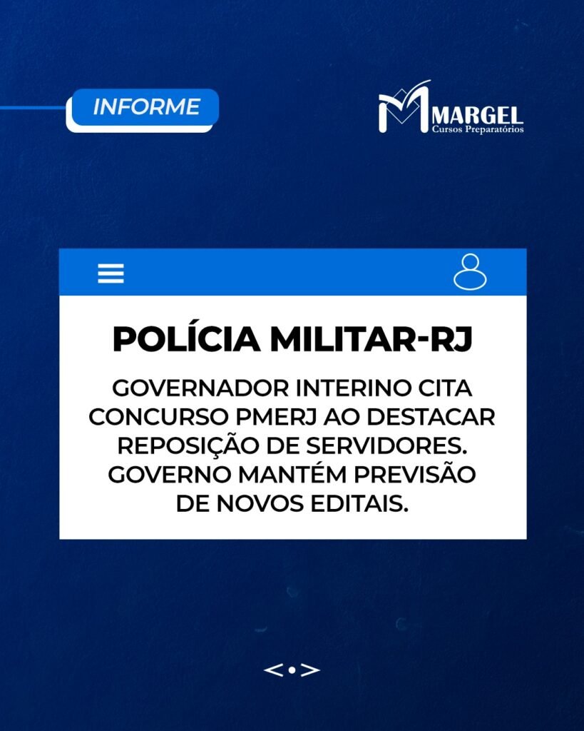 Governo do Rio reforça necessidade de reposição do efetivo da Polícia Militar e anuncia novos editais