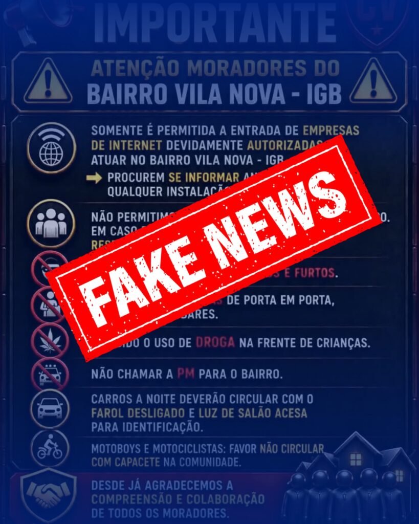 Polícia Militar desmente fake news sobre organizações criminosas em Iguaba Grande