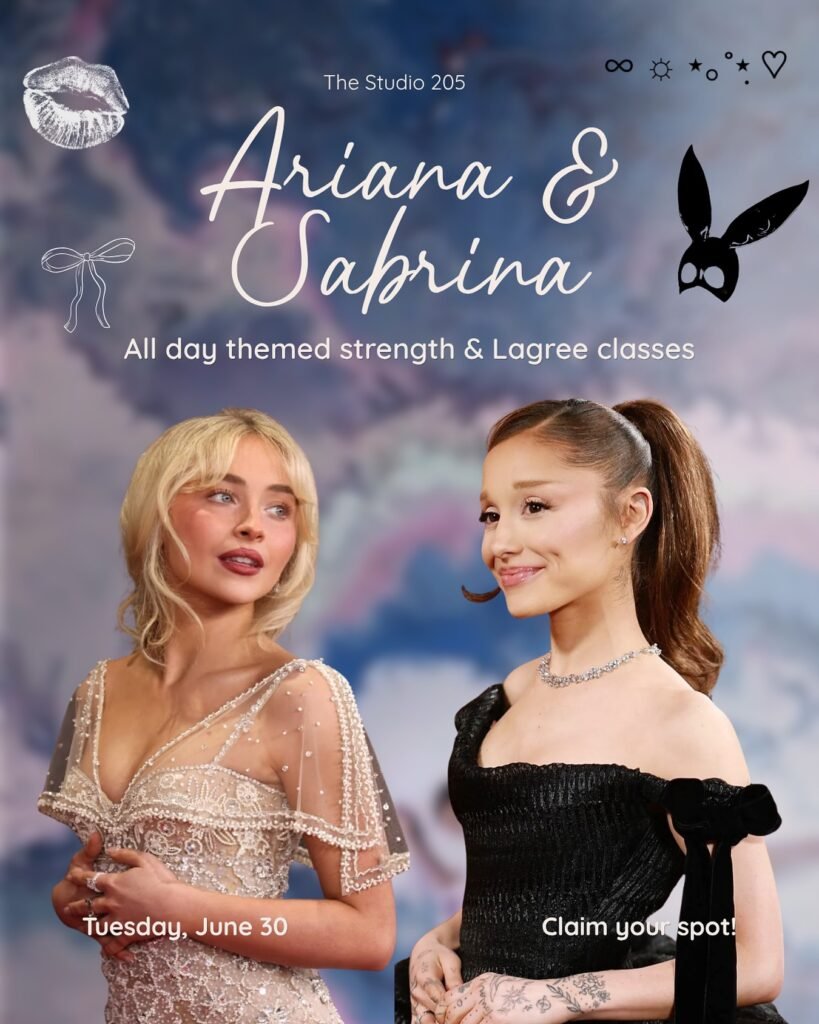 Aula especial com sucessos de Sabrina Carpenter e Ariana Grande será realizada em 30 de junho