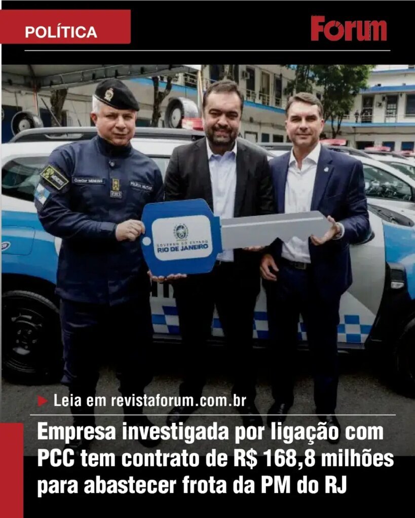Polícia Militar do Rio mantém contrato de R$ 168,8 milhões com empresa sob investigação