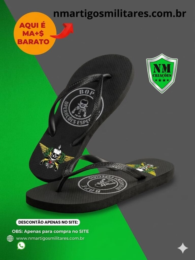 Promoção de artigos militares com entrega em todo o Brasil disponível no site oficial