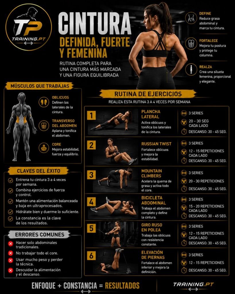 Fortaleça sua cintura: dicas e exercícios para um core definido e saudável