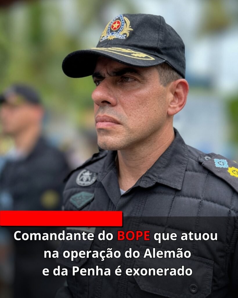 Coronel Marcelo de Castro Corbage é exonerado do comando do BOPE após operação no Alemão e Penha