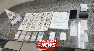 Polícia Militar apreende material do jogo do bicho e motocicleta adulterada em Paty do Alferes