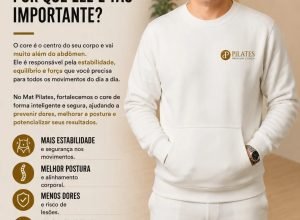 Fortalecimento do core melhora qualidade de vida e desempenho físico com Mat Pilates