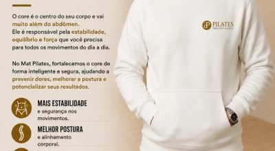 Fortalecimento do core melhora qualidade de vida e desempenho físico com Mat Pilates