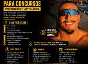 Mentoria estratégica ajuda concurseiros a melhorar desempenho em concursos da polícia e bombeiros