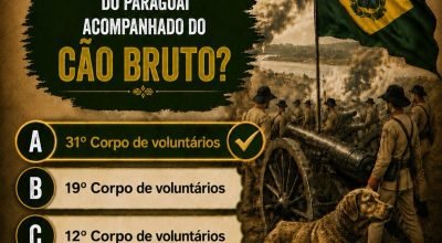 Cão Bruto é lembrado como símbolo de coragem no 31º Corpo de Voluntários da Pátria