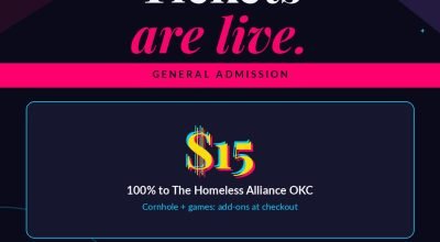 Ingressos para evento beneficente C.O.R.E. já estão disponíveis; arrecadação é para a Homeless Alliance OKC