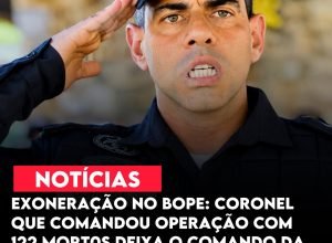 Coronel Marcelo de Castro Corbage é exonerado do comando do Bope no Rio de Janeiro