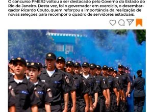 Governo do Rio reforça concurso da PMERJ com previsão de 2.000 vagas para soldados em 2026