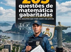 PMERJ disponibiliza 205 questões de matemática comentadas para aprimorar sua preparação